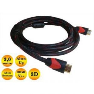 Adox HDX304 1,4V 3m HDMI Kablo * ÇİFT FİLTRE * * ALTIN UÇ * * AKIM KORUMA *