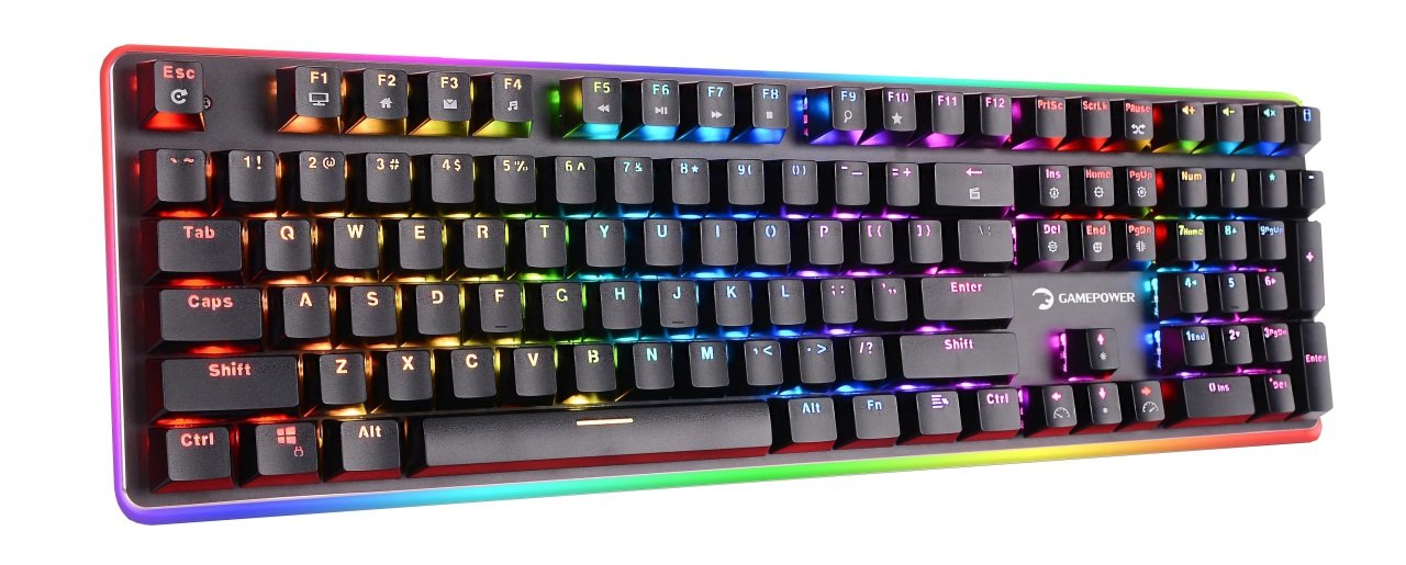 GamePower Saber Rgb Mekanik Klavye - Mavi Switch Parlak Rgb Çerçeve