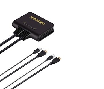 S-Link SL-2702HKW 2\'li HDMI Kablolu Otomatik Kvm Switch, 1.8 M