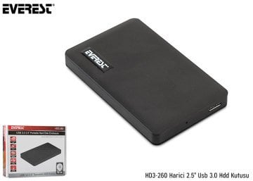 Everest HD3-260 Harici 2.5'' Usb 3.0 Hdd Kutusu
