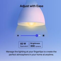 TAPO-L530E-2P Tapo Smart Wi-Fi Light Bulb Multicolour 2-Pack