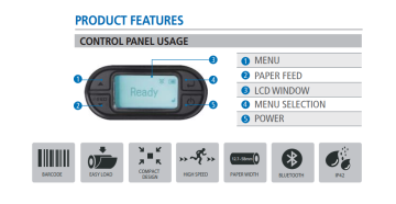 Sewoo Lk-P12II 2'' Mobil Bluetooth Fiş Makbuz Etiket Barkod Yazıcı Termal