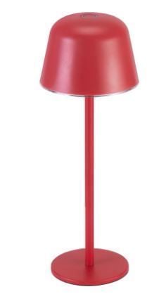 4099854185380 LED Endura Masa Lambası Şarjli Kırmızı