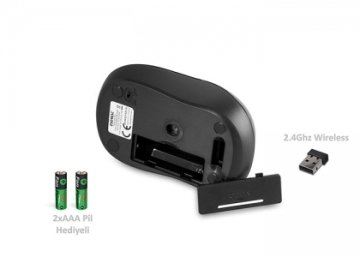 Everest SM-443 Usb Siyah 2.4Ghz 1200 Dpi Kablosuz Mouse