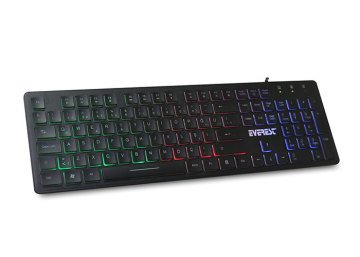 Led Aydınlatmalı İnce Klavye - Everest KB-840 Usb Q Standart Klavye