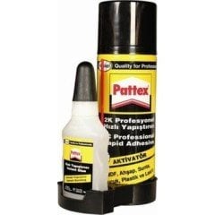 Pattex 2k Aktivatörlü Hızlı Yapıştırıcı 200 ml 50 gr