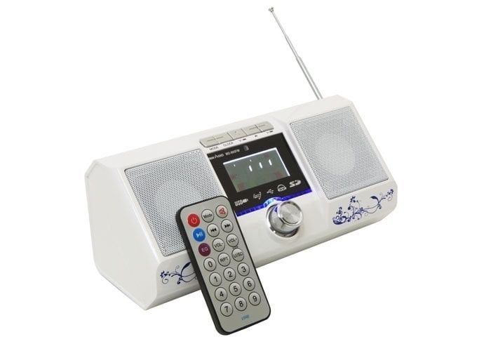 Mikado MD-805FM Beyaz Usb+SD+Fm LCD Ekran Müzik Kutusu