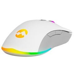 Everest SGM-L1 LUMOS Beyaz Gri 6400dpi RGB Ledli Makrolu Gaming Oyuncu Mouse