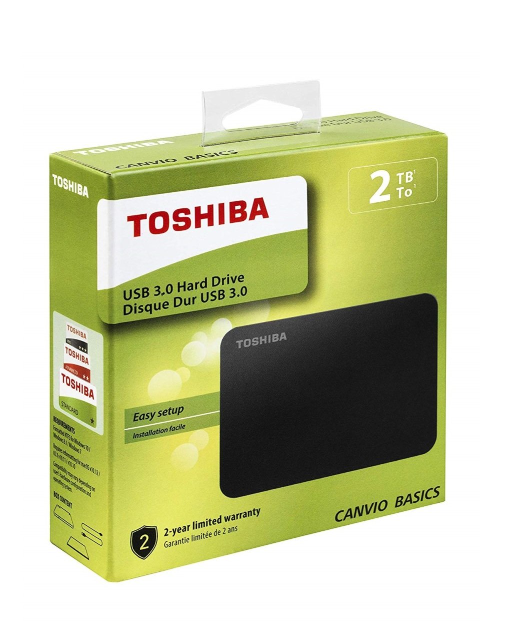 Toshiba Canvio Basics 2Tb 2.5'' Taşınabilir Harddisk - Toshiba HDTB420EK3AA Usb 3.0