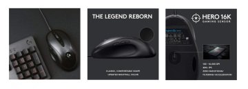 Logitech MX518 G Seri Efsane Oyuncu Mouse Gaming Hero 16K 910-005545