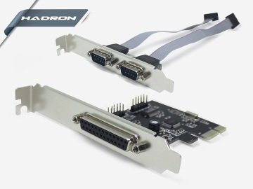 PCI Express Card - Hadron HD2214 Çift Seri Port + Parelel Lpt Com Port