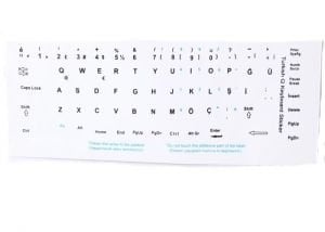 Addison 300167 Türkçe Q Gri Klavye Stiker