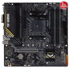 ASUS TUF GAMING A520M-PLUS II AMD A520 AM4 DDR4 4800 DP HDMI VGA M2 USB3.2 AURA RGB MATX 128GB KADAR RAM DESTEĞİ ASUS TUF PROTECTION