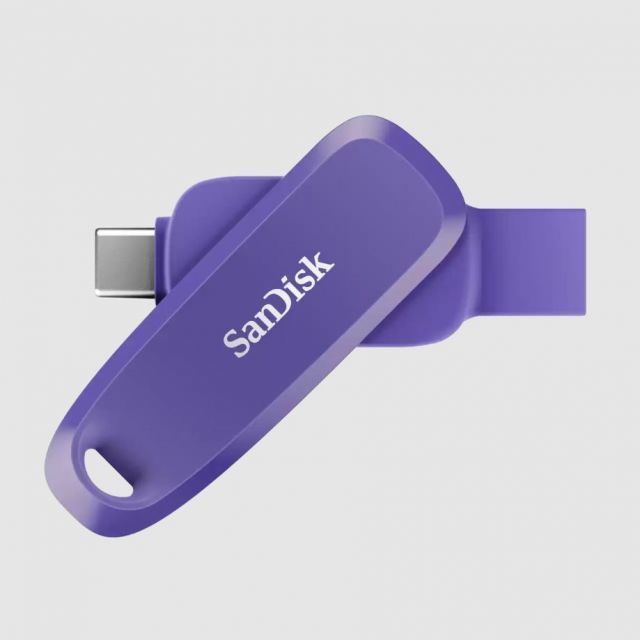 SDDDC6-128G-G46PO 128GB Phone Drive USB Type-C/USB Type-A 100MB/s Purple Opulence Color
