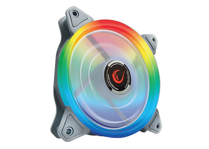 Rampage RBW-15 120*120*25mm Gökkuşağı 16m Renk 15*Led Kasa Fanı