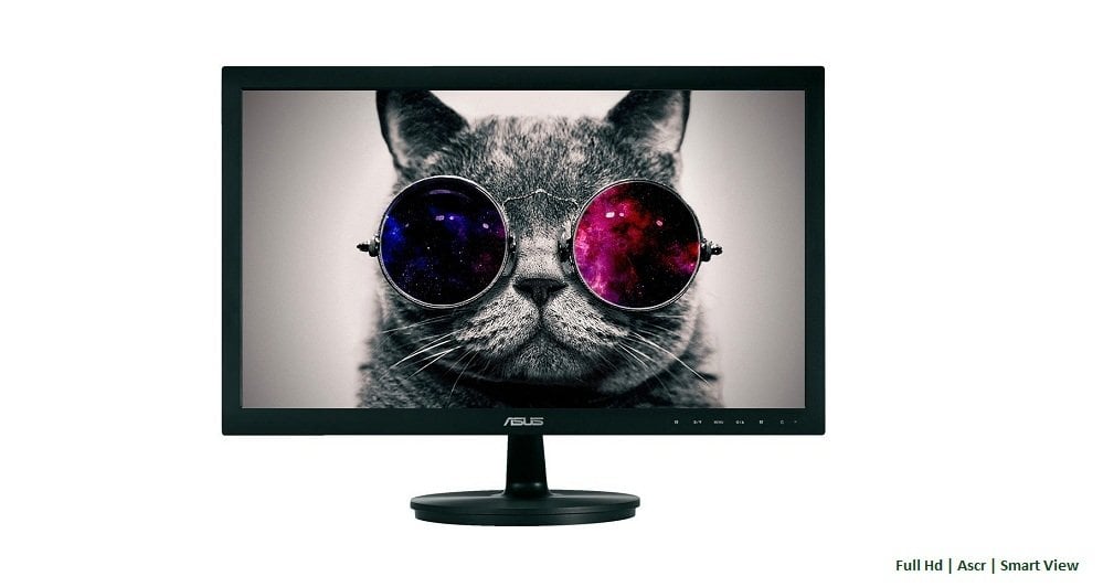 Asus VS228NE 21.5'' Full Hd Monitör...ASCR Özellikli  Splendid/Smart View Teknolojili Enerji Tasarruflu 21.5'' 5ms Siyah Wide 1920x1080, VGA,DVI, Vesa Full Hd Led Monitör