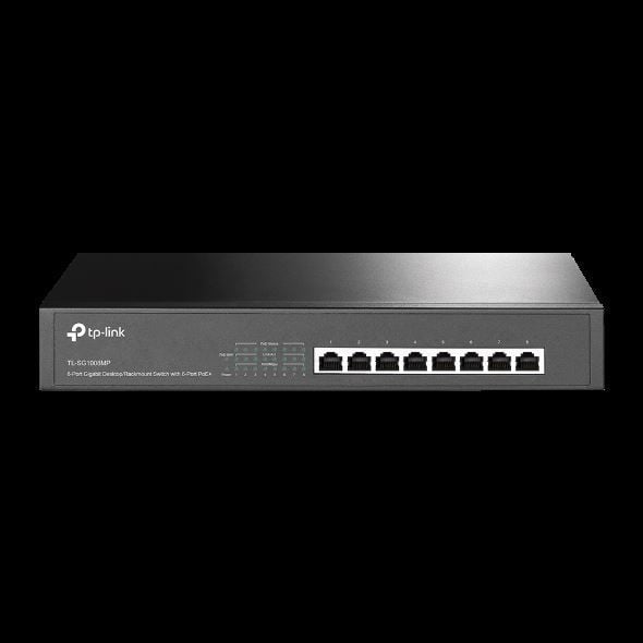 TP-LINK TL-SG1008MP 8-Port Gigabit Desktop/Rackmount Switch with 8-Port PoE+