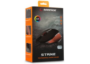 Everest Rampage Strike SMX-R14 Makrolu Oyuncu Mouse (Siyah/Turuncu, 9 Tuş)