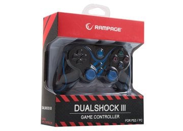 Snopy Rampage SG-R601 PS3/PC Mavi USB 1.8m Joypad