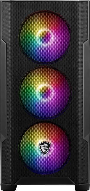 MSI MAG FORGE M100A Akrilik yan panel 3x120mm 1x120mm Auto RGB Fan mATX Gaming Bilgisayar Kasası