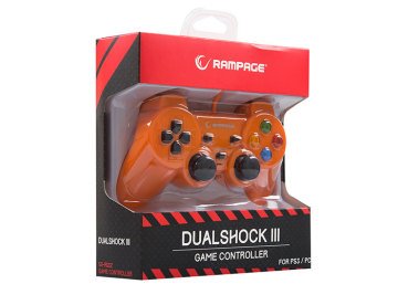 Snopy Rampage SG-R602 PS3/PC Turuncu USB 1.8m Joypad
