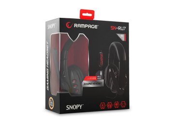 Snopy Rampage SN-RU7 Mikrofonlu Oyuncu Kulaklık (Siyah)
