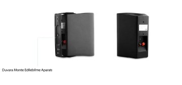 Mikado MDK103-5 5-12.7cm 10W Max:60W 8 ohm İç Mekan Siyah 2li Duvar Hoparlör