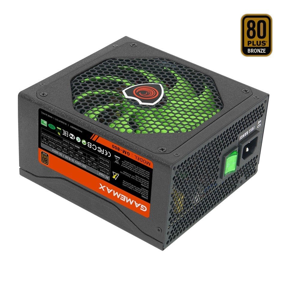 GAMEMAX 800W Power Supply (80 Plus Bronze)