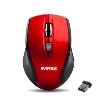 Everest Sm-245r Usb Kırmızı Siyah Nano Alıcı Kablosuz Mouse