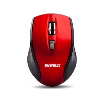 Everest Sm-245r Usb Kırmızı Siyah Nano Alıcı Kablosuz Mouse
