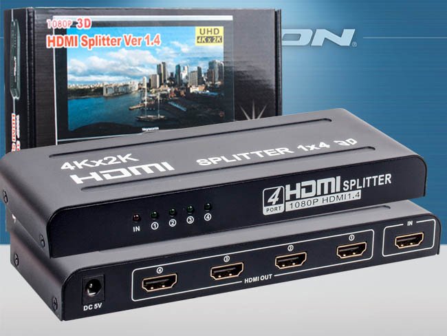 HDMI SPLITTER 4K HD234 1 GİRİŞ 4 ÇIKIŞ