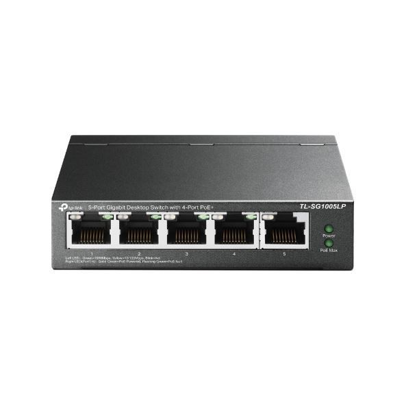 TL-SG1005LP 5-Port Gigabit Desktop Switch with 4-Port PoE+