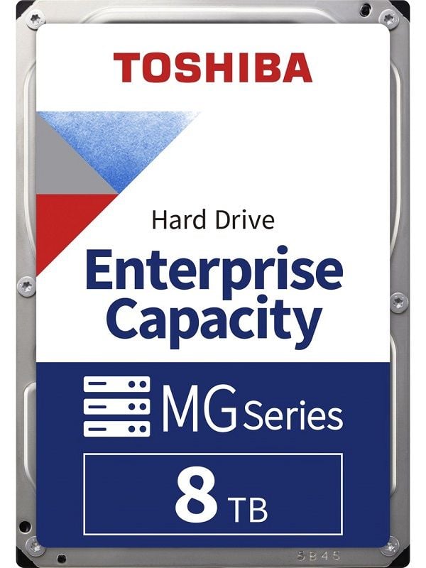 Toshiba 3.5'' 8TB MG08 7200 ST-3 6.0Gb 256MB 512e MG08ADA800ESATA 3, 7/24 Guvenlik Diski