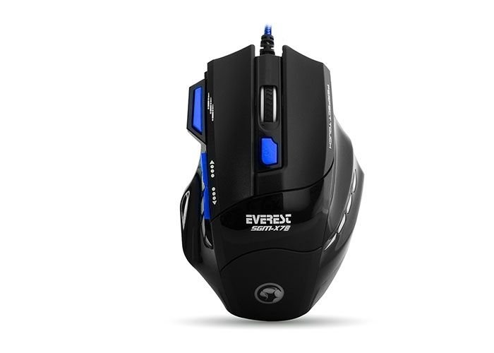 Everest SGM-X7B Usb Mavi Gaming Mouse Pad ve Oyuncu Mouse