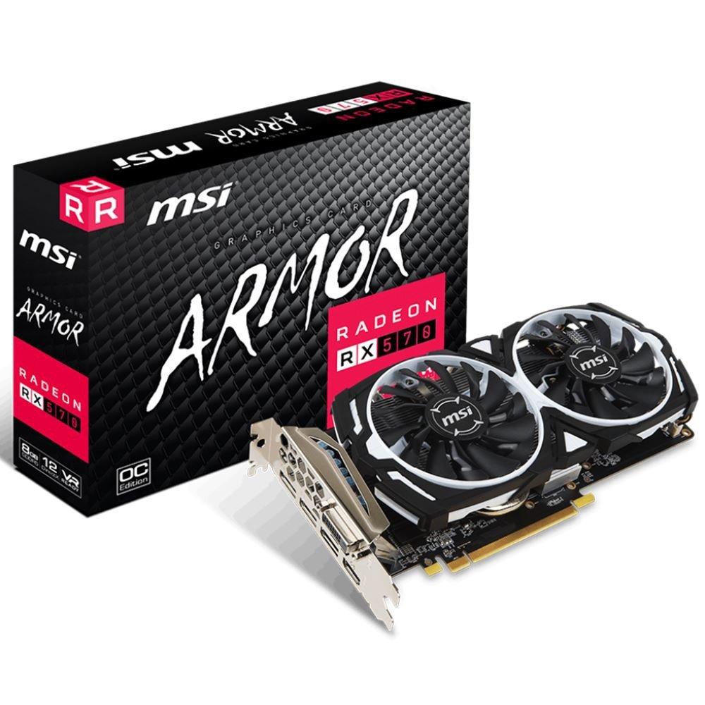 MSI AMD Radeon RX 570 Armor 8G OC V341-236R 8 GB 256 Bit GDDR5 Ekran Kartı