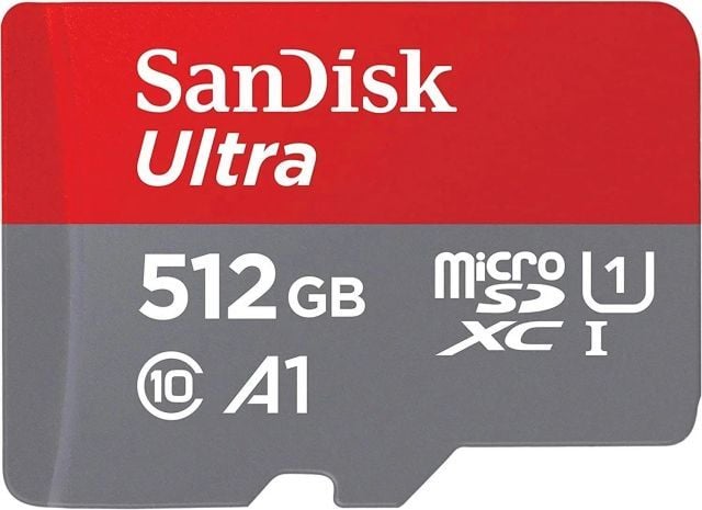 SDSQUAC-512G-GN6MN 512GB Ultra UHS I MicroSD Card 150MB/s