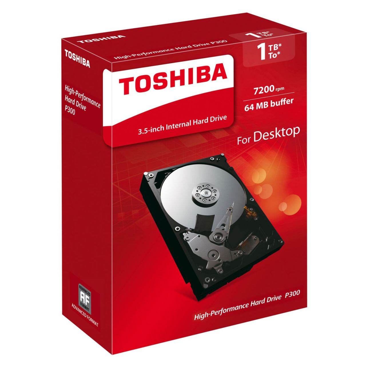 TOSHIBA HDWD110EZSTA 3,5'' 1TB P300 7200RPM SATA3 64MB KUTULU