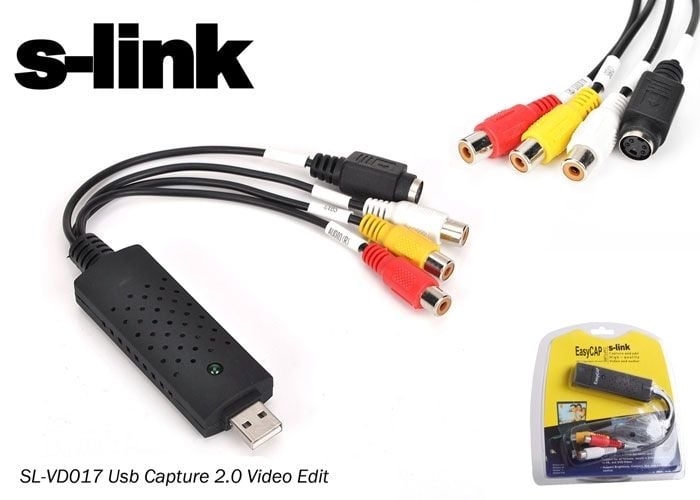 S-link SL-VD017 Usb DVR Kayıt Cihazı 2.0 Video Edit