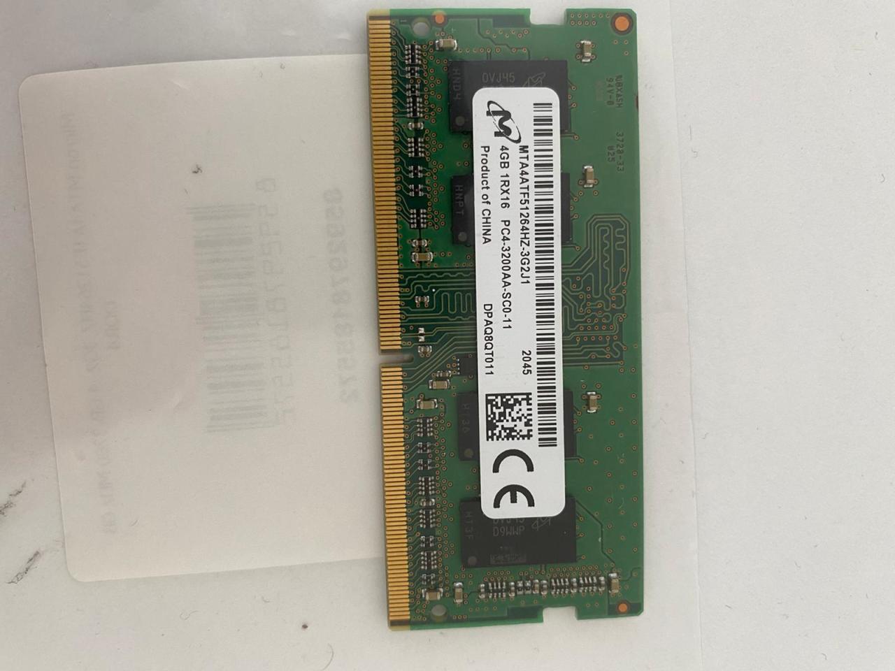 Micron MTA4ATF51264HZ-3G2  4 GB 3200 MHz GB DDR4