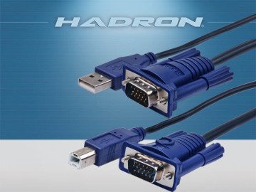 Hadron 1.5mt Monitör + Yazıcı Kablosu Set (HD4537/200 Vga to Vga+Usb to Printer)