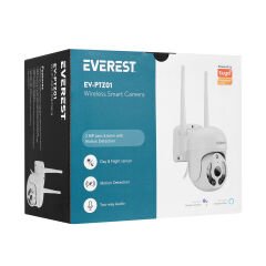 Everest EV-PTZ01 2 MP Lens 3.6mm Hareket algılamalı Smart PTZ Dome TF Kart Wifi IP Kamera Tuya Destekli
