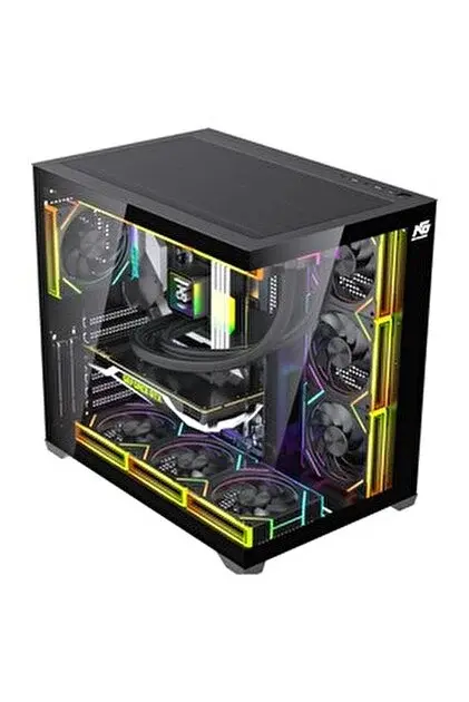 Quantum Sirius QT400 Type-C USB3.0+USB2.0 HD Audio 7xARGB Fan C4001 850W 80+Bronze 11,8'' LCD ATX