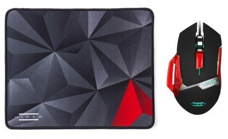 HIPER NAGA X80 Gaming Mouse/Mouse Pad SET Programlanabilir 3200DPI