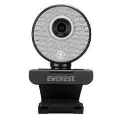 Everest SC-HD09 1080P Full HD Auto Tracking Harekete Duyarlı Tripod ve Mikrofonlu Siyah Webcam Usb Pc Kamera