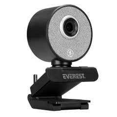 Everest SC-HD09 1080P Full HD Auto Tracking Harekete Duyarlı Tripod ve Mikrofonlu Siyah Webcam Usb Pc Kamera