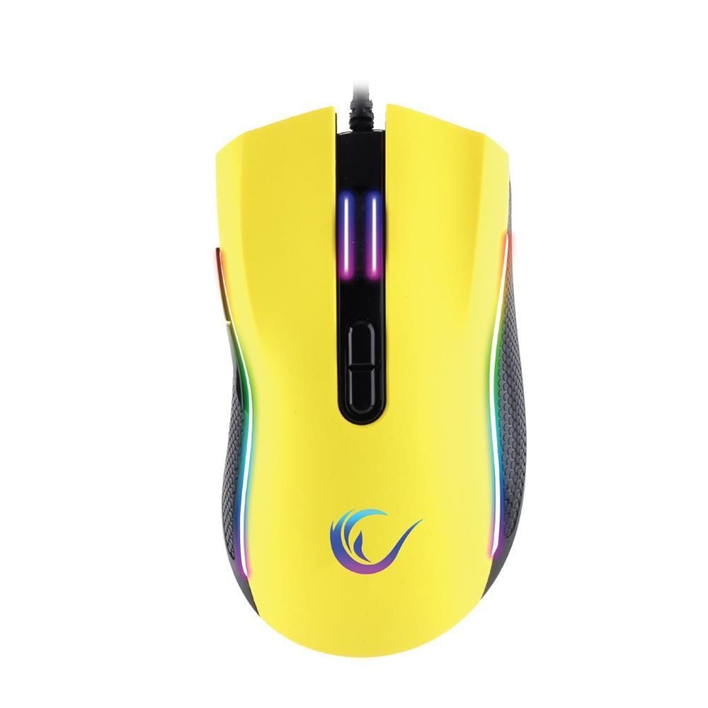 Rampage SMX-R44 Makrolu Sarı 6400dpi RGB Ledli Gaming Oyuncu Mouse Rampage