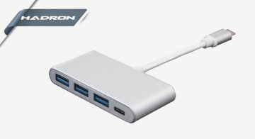 MacBook Type C To Usb 3.0 Çevirici Hub - Hadron HD4654 Adaptör