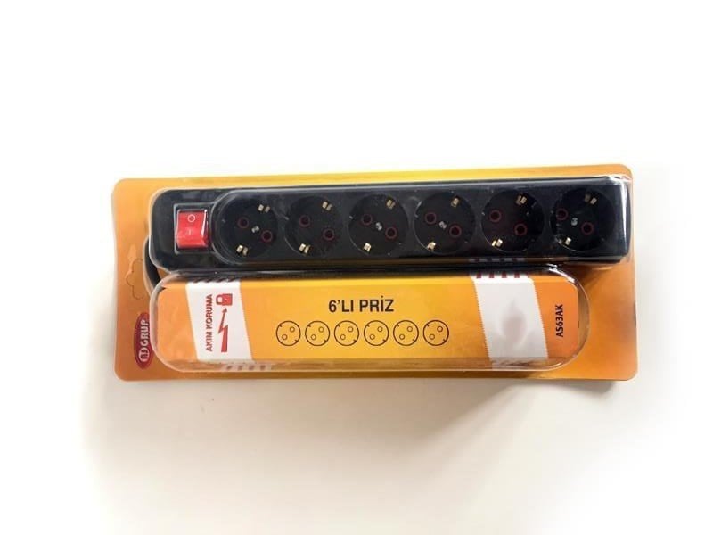 Fully-948 Akım Korumalı 6'lı Priz (3 mt )