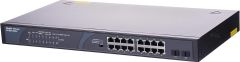 Ruijie Reyee RG-ES118FGS-LP 18 Port 10/100 Mbps Yönetilmeyen PoE+ Switch 16 Port PoE+ 120W 2 Gigabit Combo