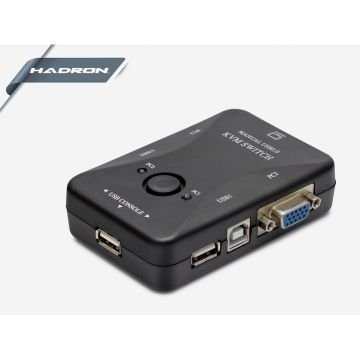 HADRON HD221 KVM SWITCH USB 2 GİRİŞ 1 ÇIKIŞ